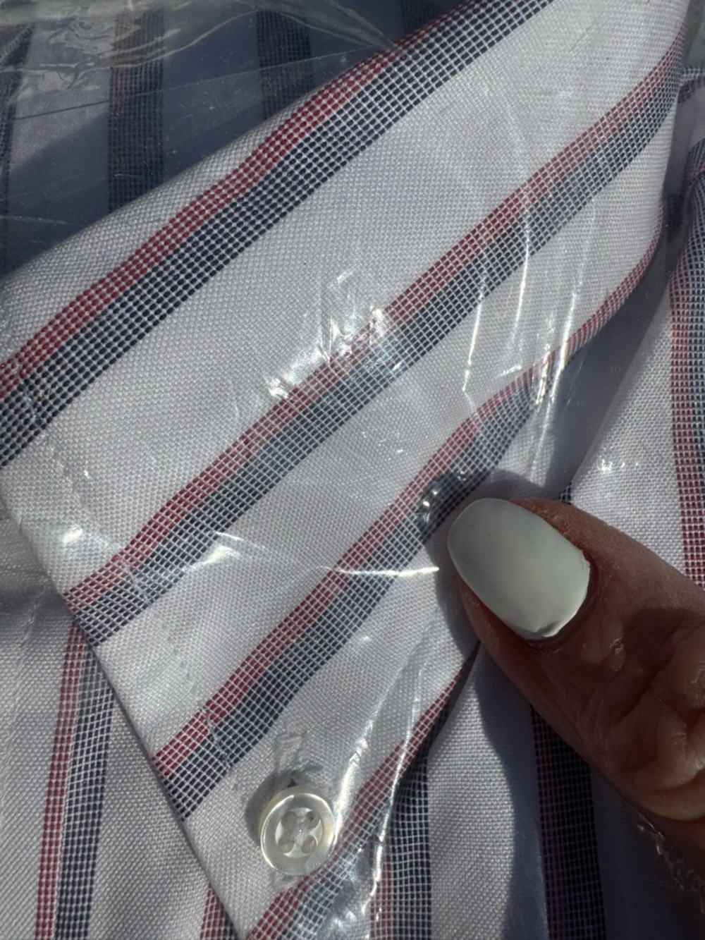 Brooks Brothers Dress Shirt 15.5 34 NWT Stripe Button Down Cotton Classic Fit - Picture 2 of 3